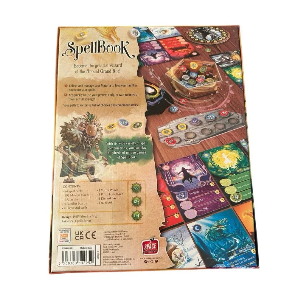 SpellBook Board Game Space Cowboys Phil Walker-Harding Fantasy Magic‎ New